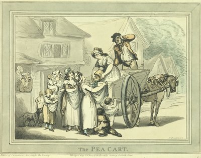 The Pea Cart, pub. by S.W. Fores by Thomas Rowlandson